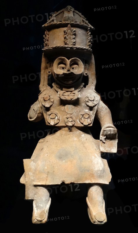 Mayan God of Rain worshiped by the Mayans along the Gulf of Mexico 300-900 AD. Baked clay