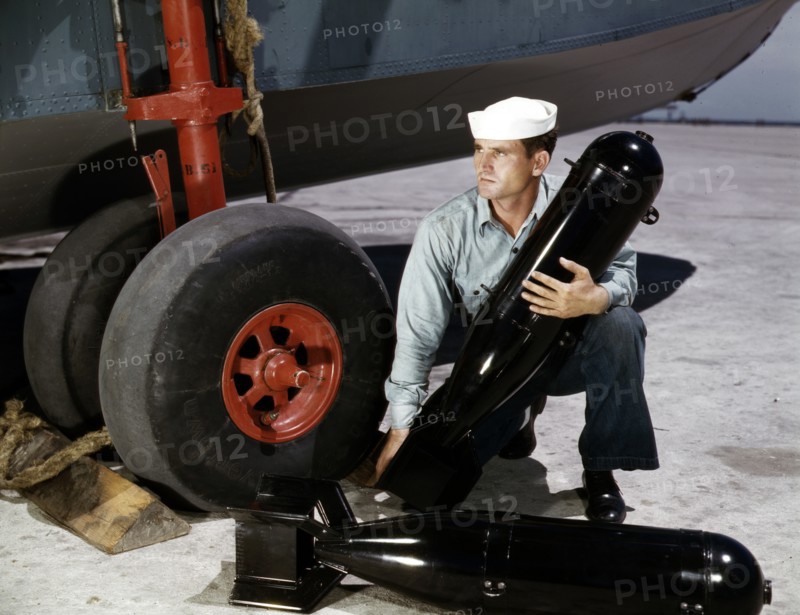 J.D. Estes at the Naval Air Base, Corpus Christi, Texas.