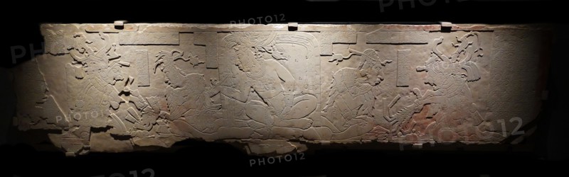 Mayan auto sacrificial stone panel