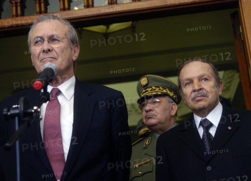 Donald H. Rumsfeld and Algerian President Abdul-Aziz Bouteflika 2006