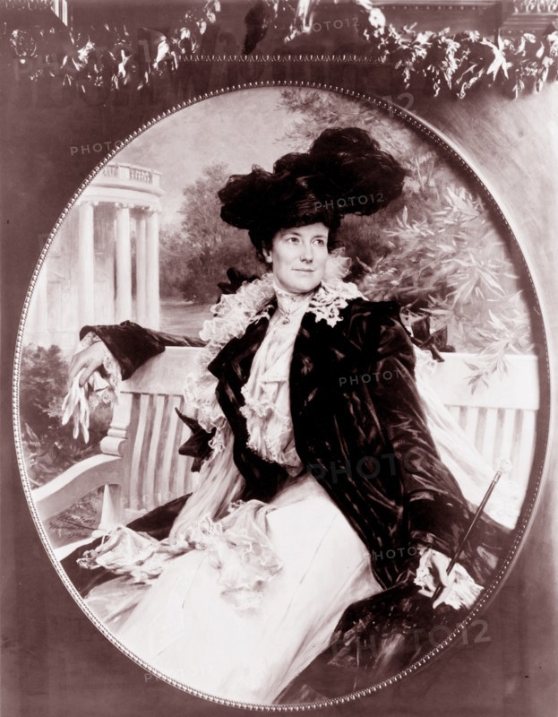 Photographic print of First Lady Edith Kermit Carlow Roosevelt, wife of President Theodore Roosevelt