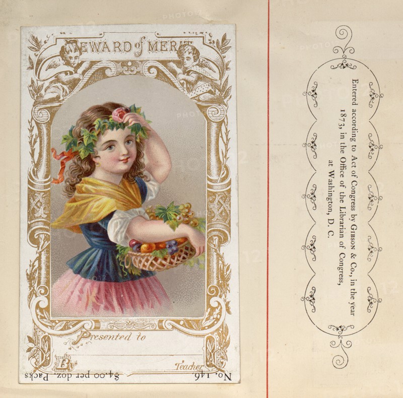 Highly coloured educational 'Reward Cards' for children