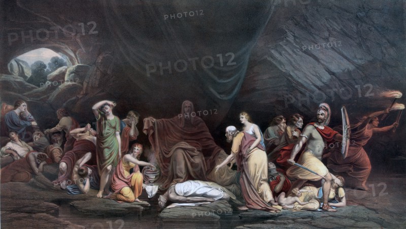 The Court of Death - from The original painting by Rembrandt Peale.