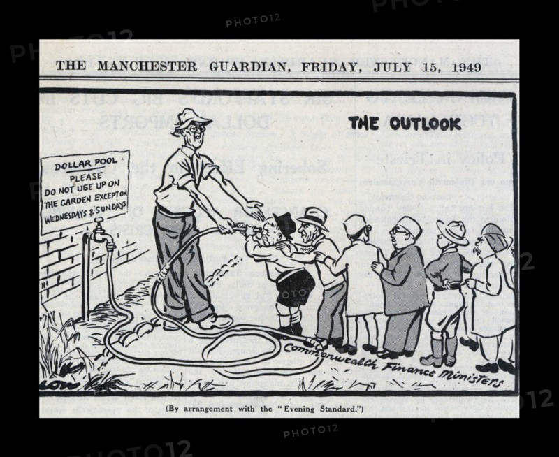The Bretton Woods Conference pegged the US Dollar to the British Pound at a favourable rate.