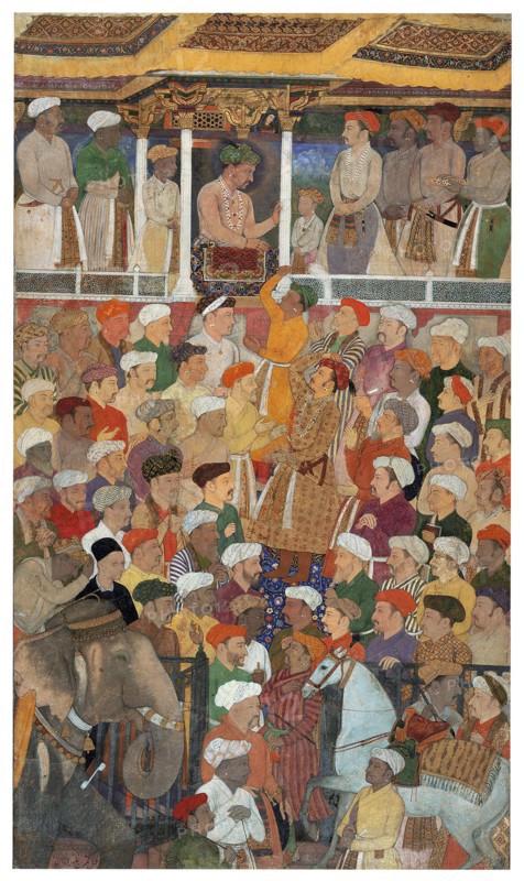 Jahangir's Darbar, from the Jahangir-nama.