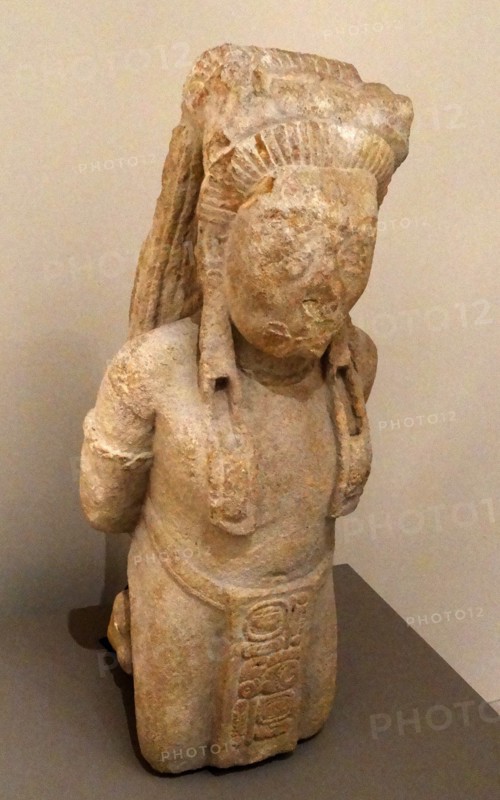 A captive is depicted in a Mayan relief from Tonina