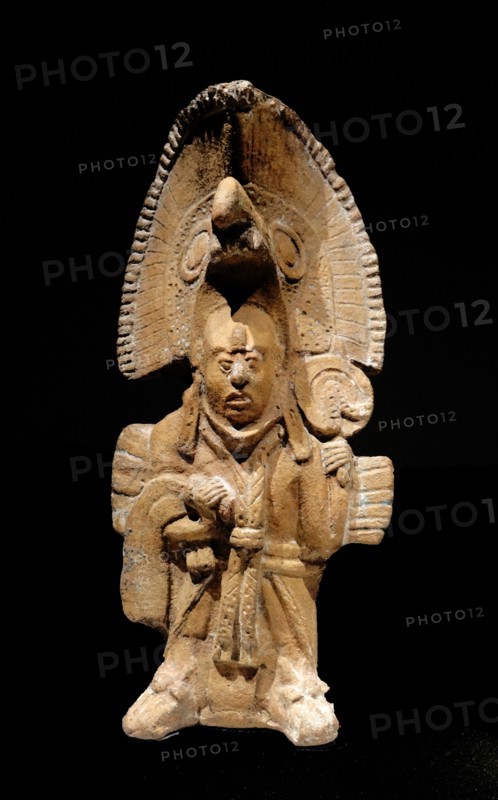 Mayan ceramic figurine of a Lord, 600-900 AD Mexican