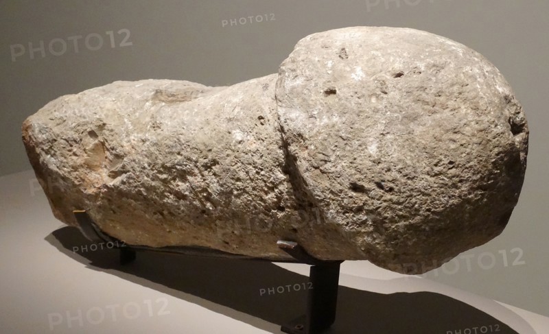 Mayan stone sculpture of a Penis or Phallus. From Chichen Itza