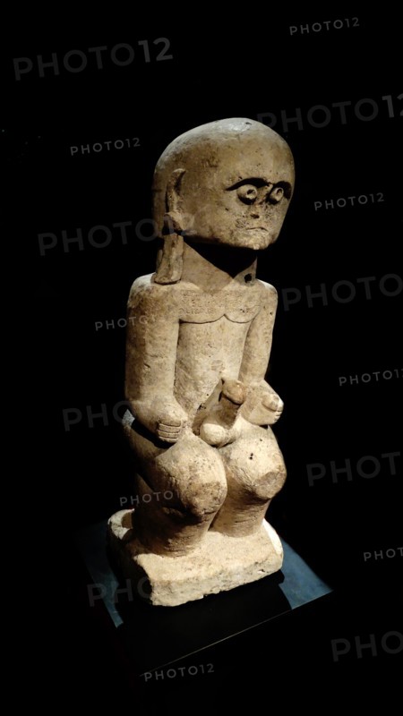 'Lawolo' a masculine protective statue, used to scare an enemy from Nias, Indonesia