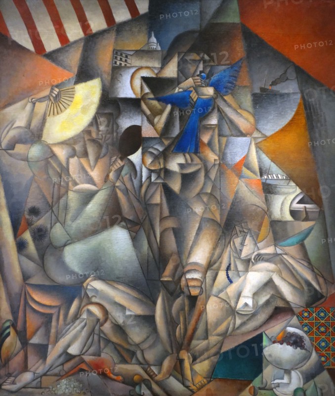 Jean metzinger 1883-1956 Artist: The Blue Bird. Oil on canvas.