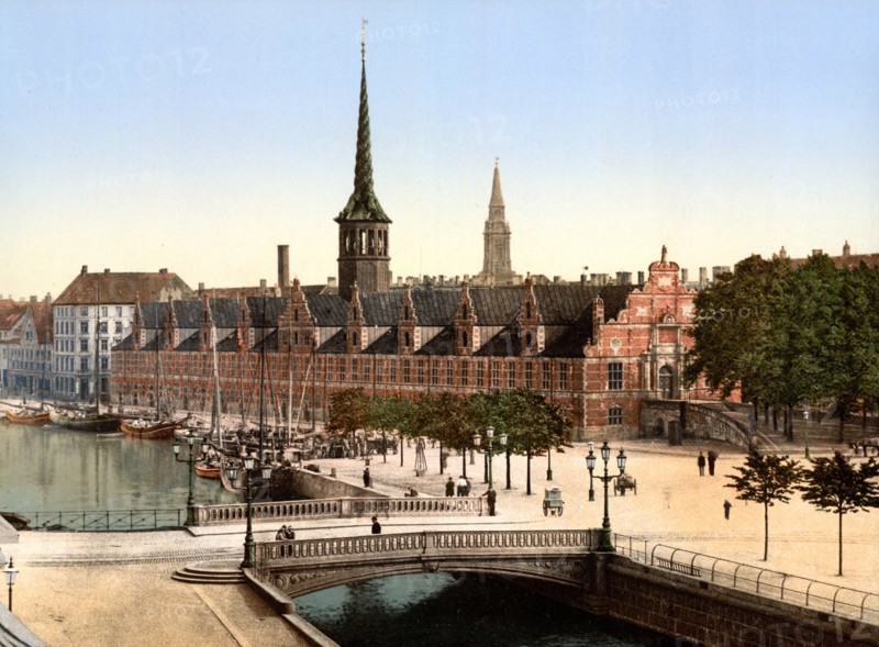 The Exchange hall, Copenhagen, Denmark 1900