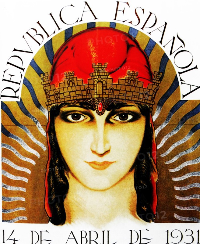 Poster depicting republic of Spain 1931.