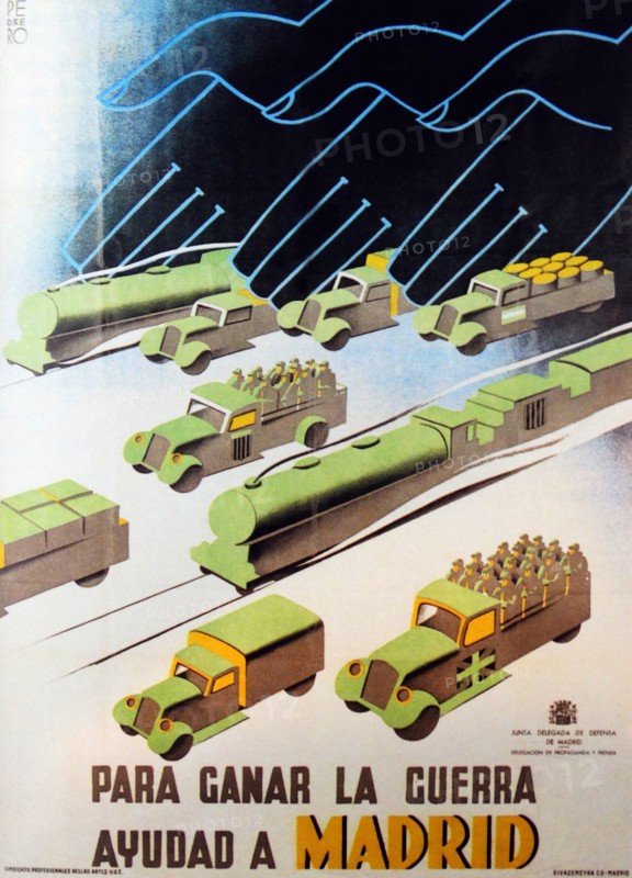 Republican propaganda poster of the Madrid campaign