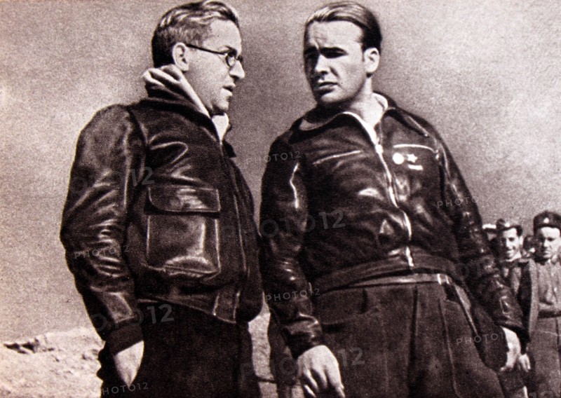 Enrique Líster Forján; seen on right. (1907 – 1994)
