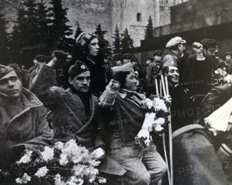 republican war veterans in Moscow during the Spanish Civil War