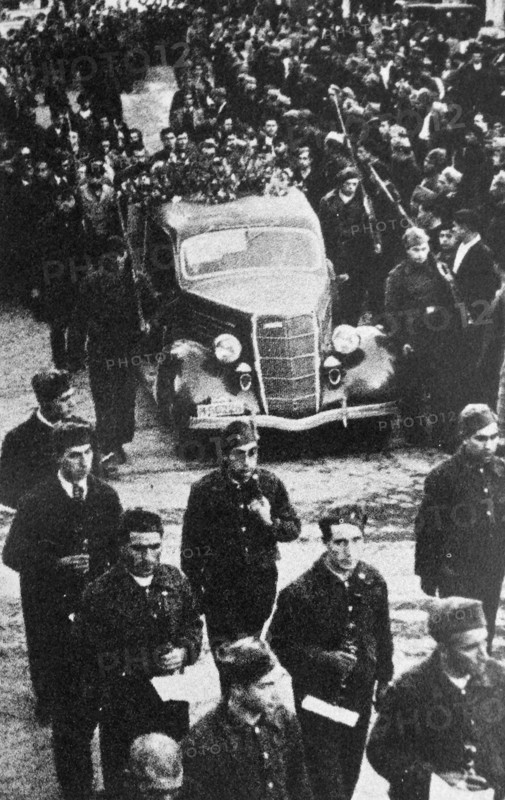 Hans Beimler leader of the Batalion de la muerte, of the International Brigades, during the Spanish Civil War