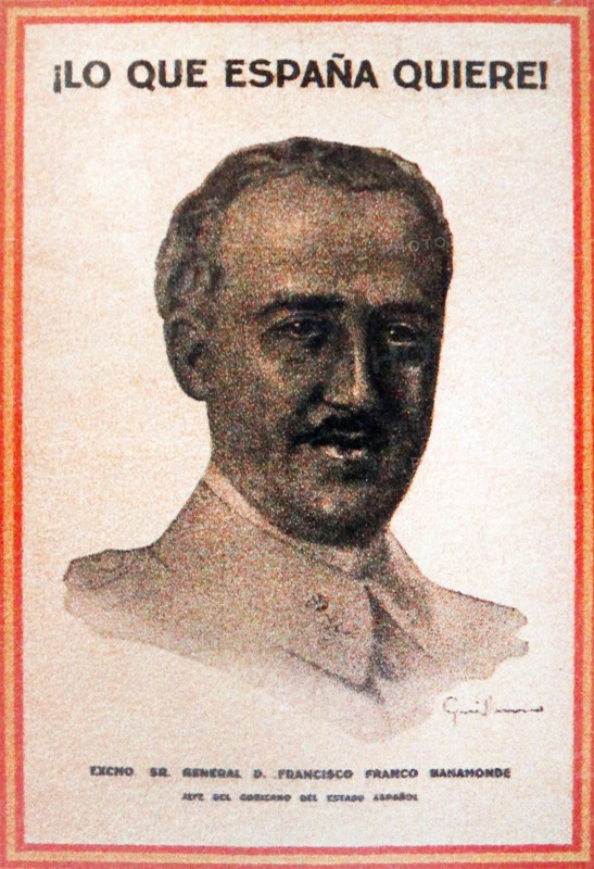 poster depicting General Francisco Franco, the nationalist leader during the Spanish Civil War
