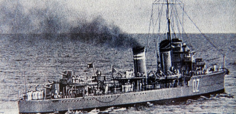 Churruca-class destroyer in the Spanish Republican Navy.