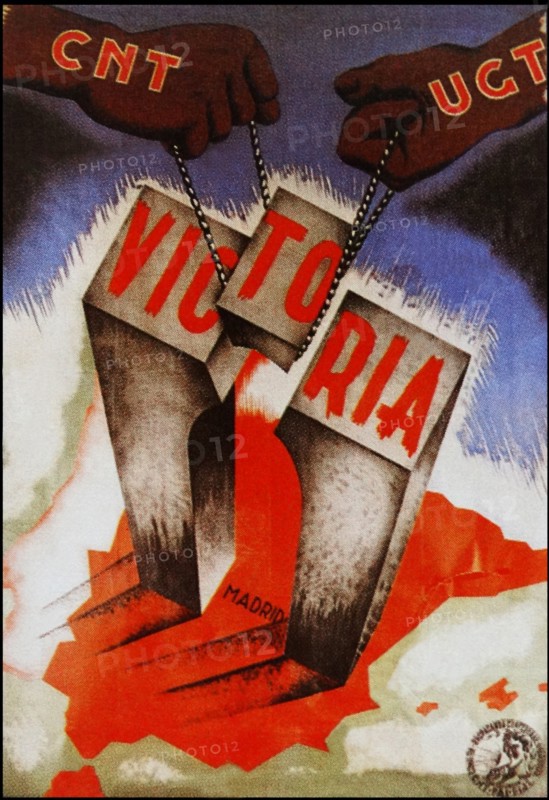 CNT (Anarchist) propaganda poster during the Spanish Civil War