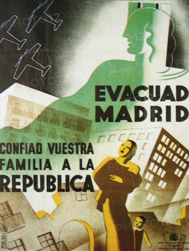 poster refers to one of the key moments in the evolution Republican Spanish Civil War