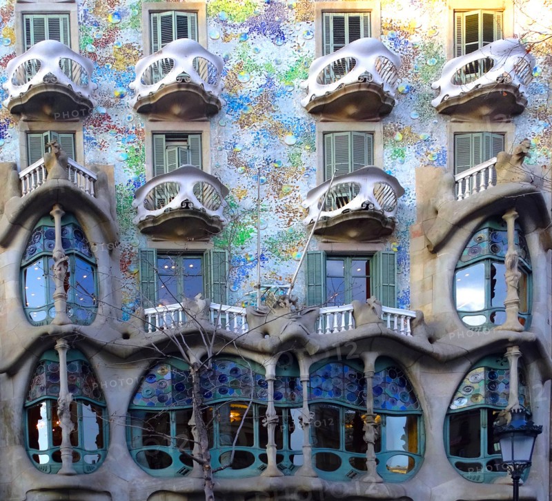 The Casa Batlló, in Barcelona, Spain
