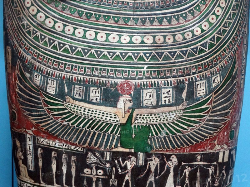 Painted wooden coffin of Itineb