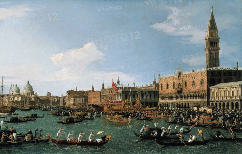 Return of the Bucintoro the Ascension Day by Antonio Canaletto