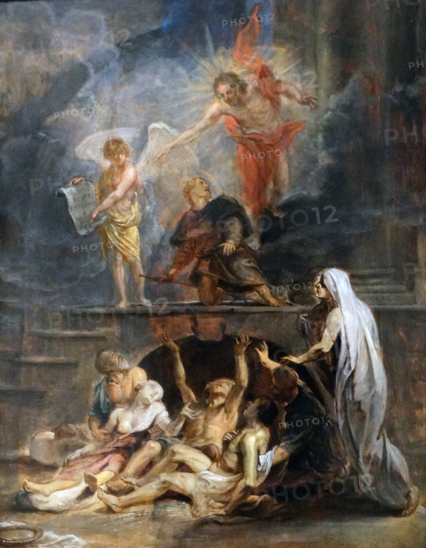 Saint Roque and the plague attributed to Rubens, 1623