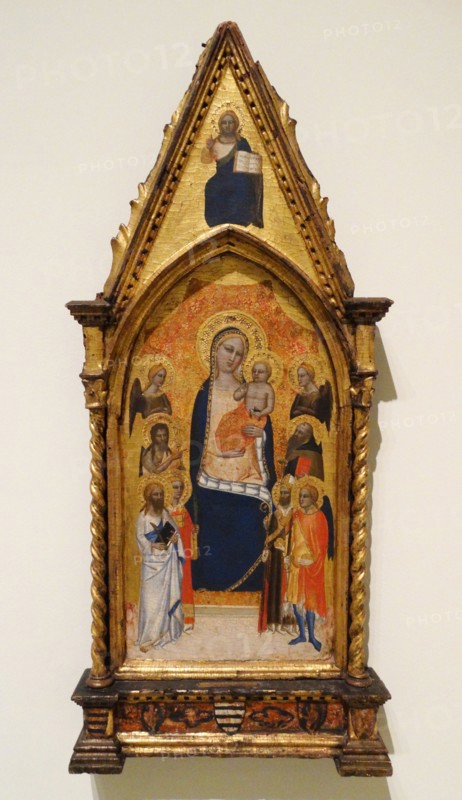 Virgin and Child between angels and saints by Niccolo di Tommaso