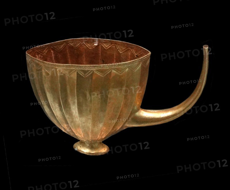 Sumerian gold cup from Ur, southern Iraq; about 2600-2400 BC.