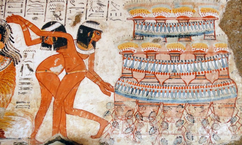 Fresco from the tomb of Nebamun. Thebes, Egypt 18th Dynasty, around 1350 BC