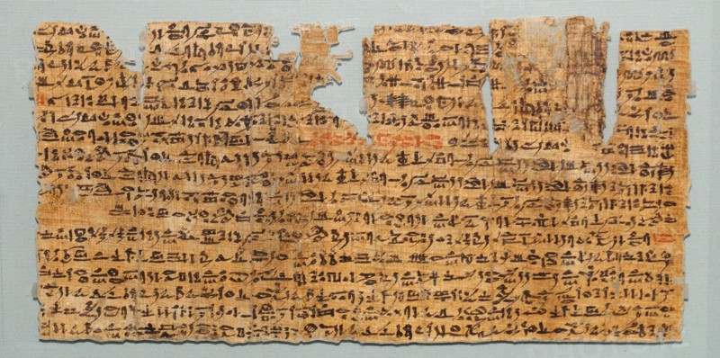 Hieratic papyrus referring to the warding off of hostile dead persons, Ptolemaic Period, 305-30 BC
