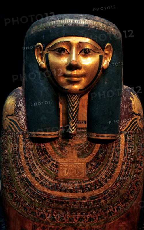 coffin of Hornedjítef. Reign of Ptolemy III, 246-222 BC, Thebes, Egypt