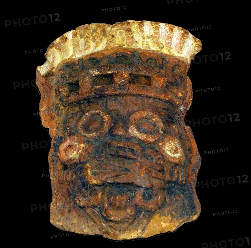 Mayan pottery mask Teotihuacan, Mexico 150 BC - AD 750