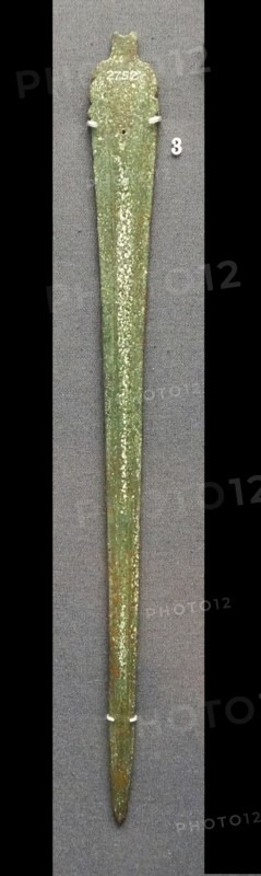 Bronze sword Mycenaean, 1400-1100 BC from Corfu, Greece