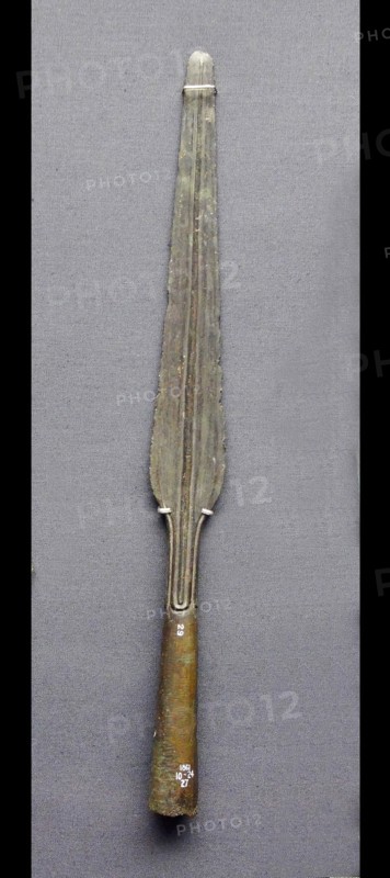 Bronze spearhead Mycenaean, 1400-1300 BC Rhodes, Greece