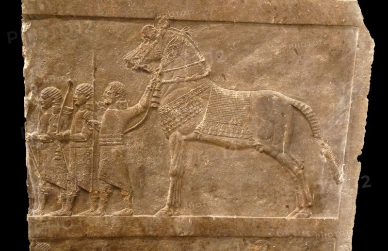Relief depicting The royal lion hunt. Assyrian, about 645-635 BC From Nineveh