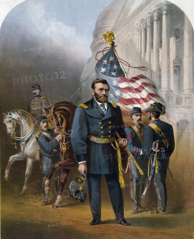 General Ulysses S. Grant standing at the U.S. Capitol