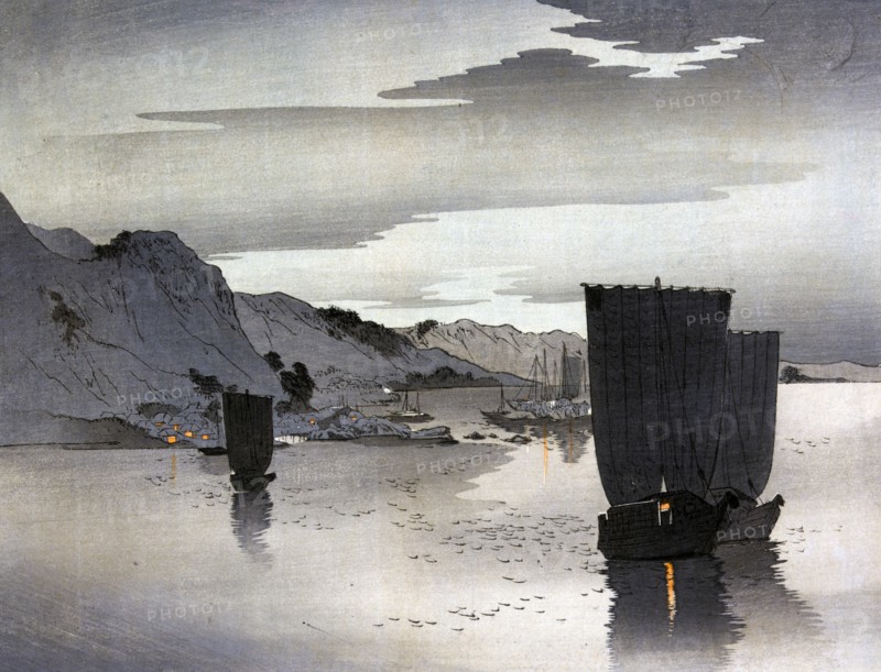 Evening sailboats