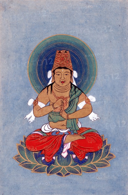 Buddha, sitting on a lotus1878