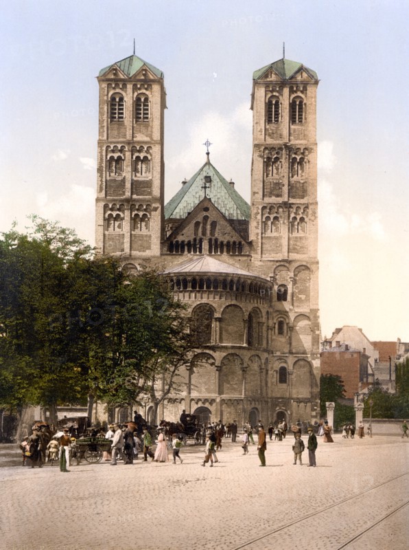 Church of St. Gereon, Cologne, the Rhine, Germany 1890
