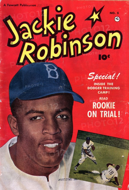Back cover of Jackie Robinson comic book