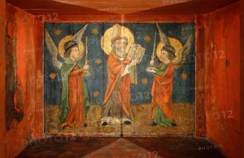 Liturgical cupboard of Saint Anges and Saint Bishop by Anonymous
