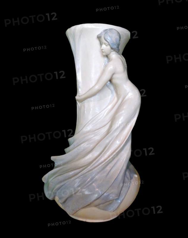 Vase with female figure by Dionís Renart