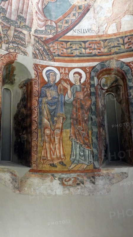Romanesque fresco on the Apse from La Seu d'Urgell