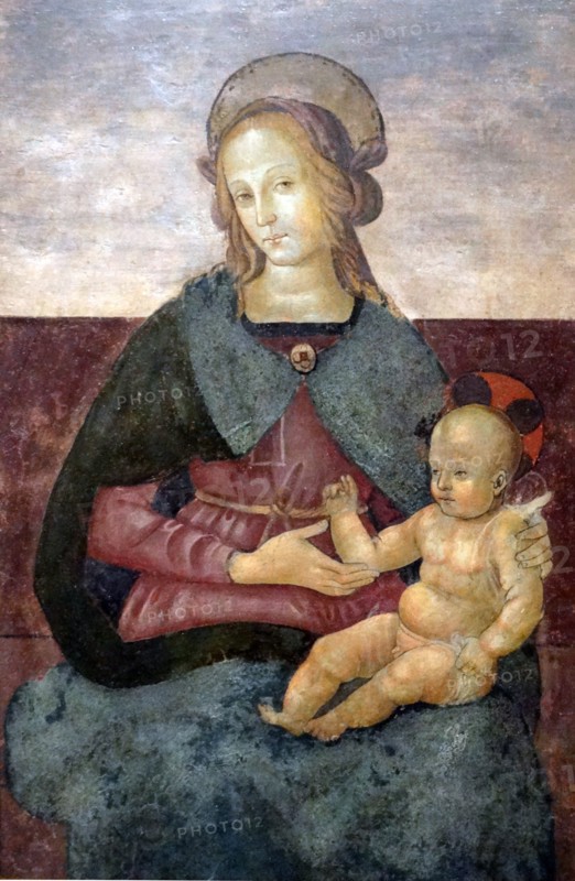 Painting depicting the Virgin and Child by Pietro Perugino