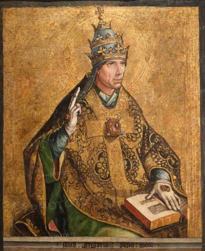 Portrait of Pope Gregory I by Pedro Berruguete