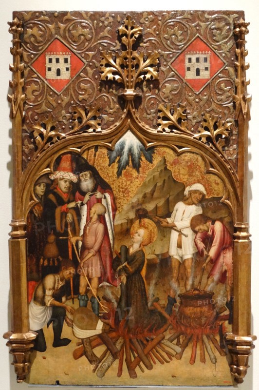 Painting depicting the Martyrdom of St. Lucia