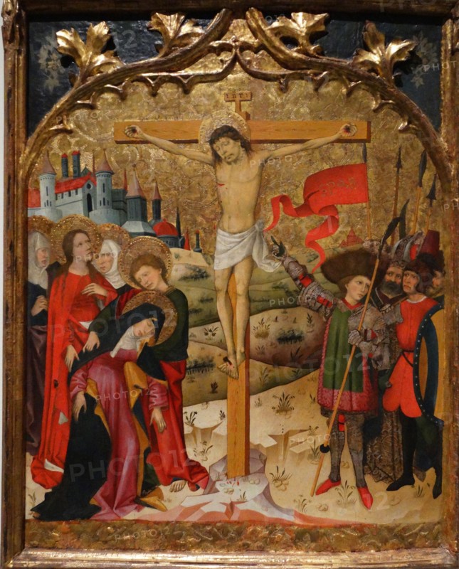 Painting depicting the Calvary and Crucifixion of Jesus Christ