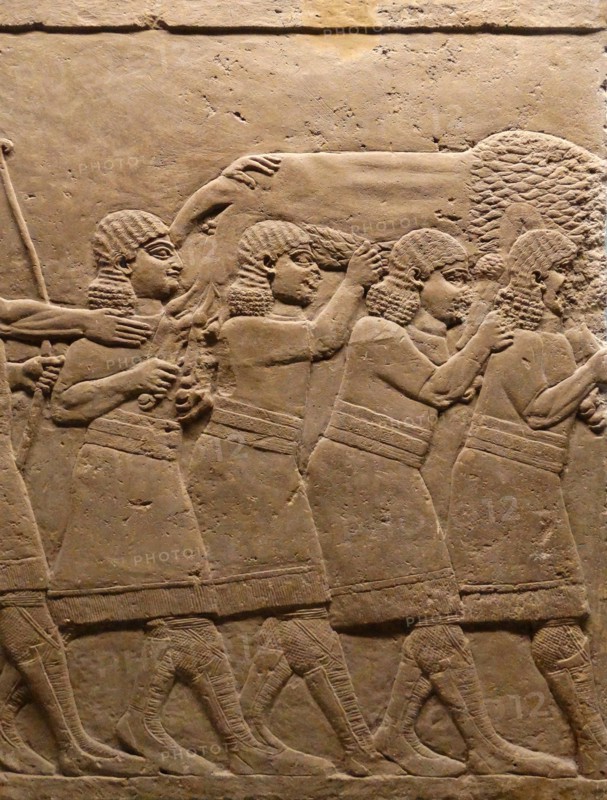 return from the lion hunt Nineveh, Iraq. Assyrian 645-636 BC